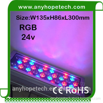 Factory selling good price length 300mm DC24V rgb 36x1w led wall washer